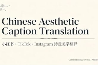 translate chinese slang, aesthetic short sentences to english for social media