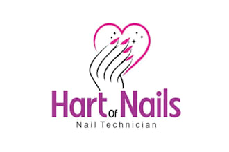 design corporate motivation nail technician logo