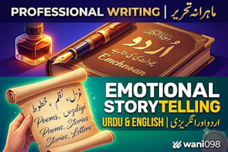 write heartfelt emotional stories and personalized letters for you