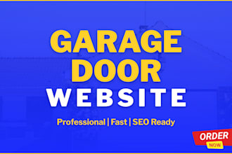 design a garage door website for your business, wordpress, kadence pro