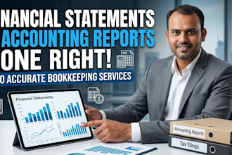 prepare financial statements and accounting reports professionally