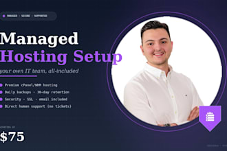 host your wordpress site with managed setup, security and backups