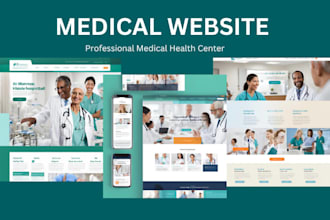 design medical website, healthcare clinic doctor wordpress website