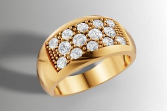 do 3d jewelry design cad and realistic rendering for 3d printing