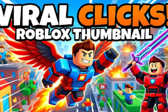 design viral gaming thumbnails and edit pro gaming videos
