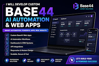 develop custom base44 ai automation and web apps