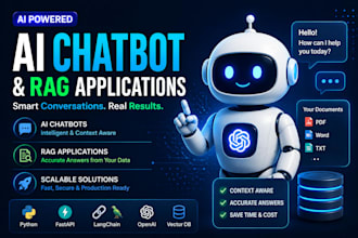 be your ai ml engineer for ai chatbots, rag apps and production ready ai systems
