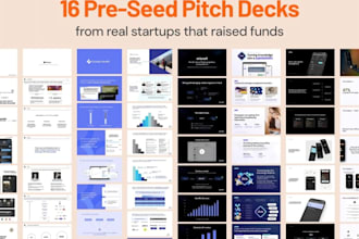 design startup seed funding pitch deck presentation