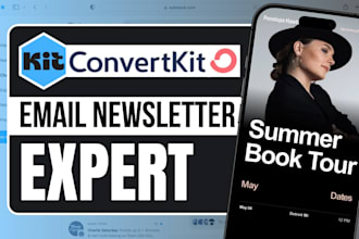 setup convertkit newsletter kit landing page template design kit automation
