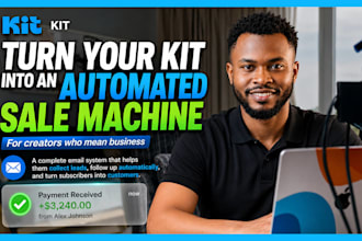 convertkit email marketing setup kit automation kit newsletter kit landing page