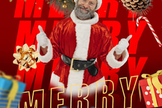 do amazing christmas photo editing and photo manipulation