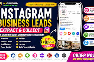 extract targeted instagram business leads with verified emails
