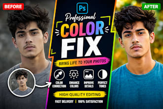do professional color correction and enhance your photos