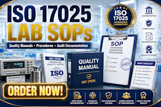 write iso 17025 laboratory sops and quality manuals