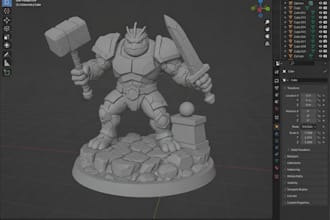 design professional 3d models ready for 3d printing