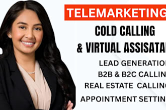 your b2b cold calling, telemarketing appointment setting virtual assistant sales