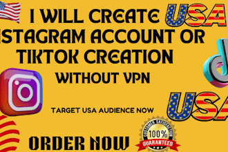 create USA tiktok account USA instagram account tiktok USA instagram account