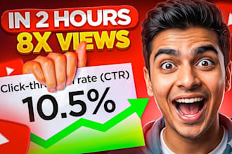 create high CTR thumbnails for youtube videos
