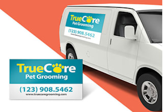 design van, truck, car magnet, door decal, window decals, bumper sticker