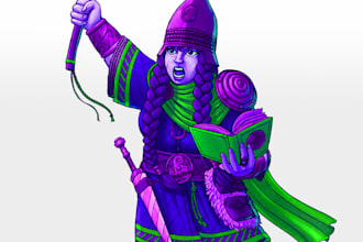 character design in comic style