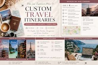 plan a stress free and aesthetic travel itinerary