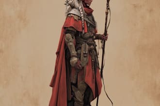 fantasy dnd character illustration