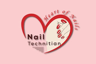 design trusted nail technician business logo