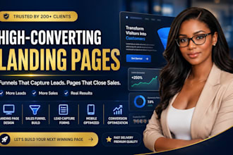 design a modern landing page for lead generation