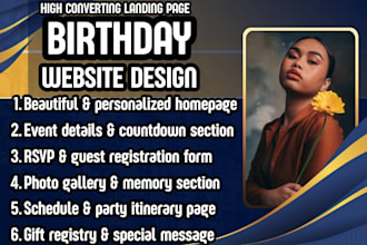 birthday website celebration website rsvp website invitation website party