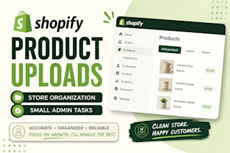 upload products to your shopify store