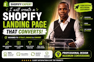 create a shopify landing page that converts