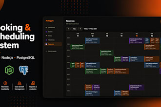 build a booking and scheduling management system for your business