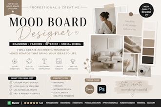minimal luxury mood boards for branding and content creation, pinterest style,