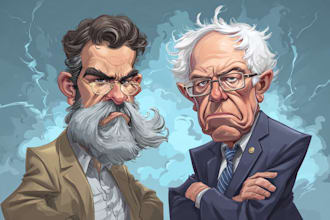 make digital political cartoon caricature