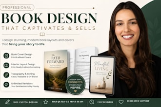 design professional book cover and interior layout for your ebook or print book