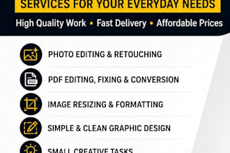 photo editing and document fixing