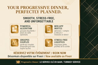 plan and automate your progressive dinner schedule