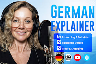 record a professional german female explainer voice over