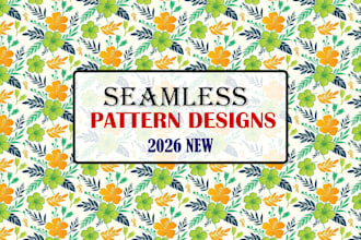 design seamless repeat vector pattern for textile prints