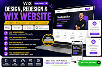 design wix website, redesign wix website, wix pop up, cookie banner, wix google