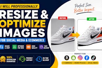 resize and optimize image for social media and ecommerce