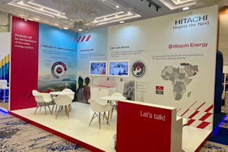 design and render custom 3d trade booth, exhibition and kiosk design