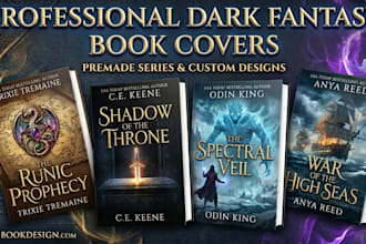 create dark fantasy, fantasy book cover, book cover design, ebook cover design