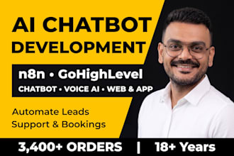 build ai chatbot for website or app with n8n, gohighlevel and ai voice agent