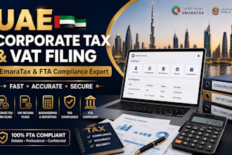 handle uae corporate tax, freezone, vat return and tax compliance
