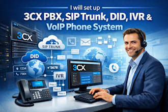 setup p1 auto dialer bot with ivr, sip trunk, did number, vicidial, 3cx, pbx
