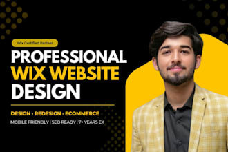 design a professional wix website or redesign your wix business site