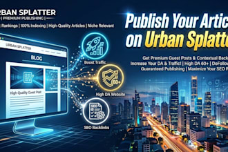 publish guest post on urban splatter high authority website