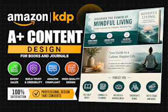 design amazon KDP a plus content for books and journals