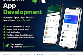 develop mobile app, ios app and android app with app promotion and  download